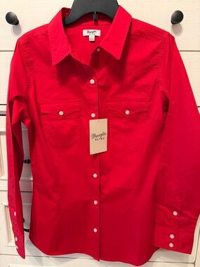 Wrangler Retro Red Western Shirt